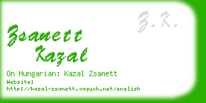 zsanett kazal business card